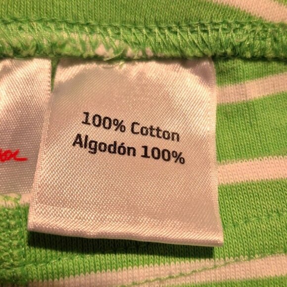 Hanna Andersson girls size 100 or 4 4T green with white striped bike shorts vguc - Picture 5 of 5